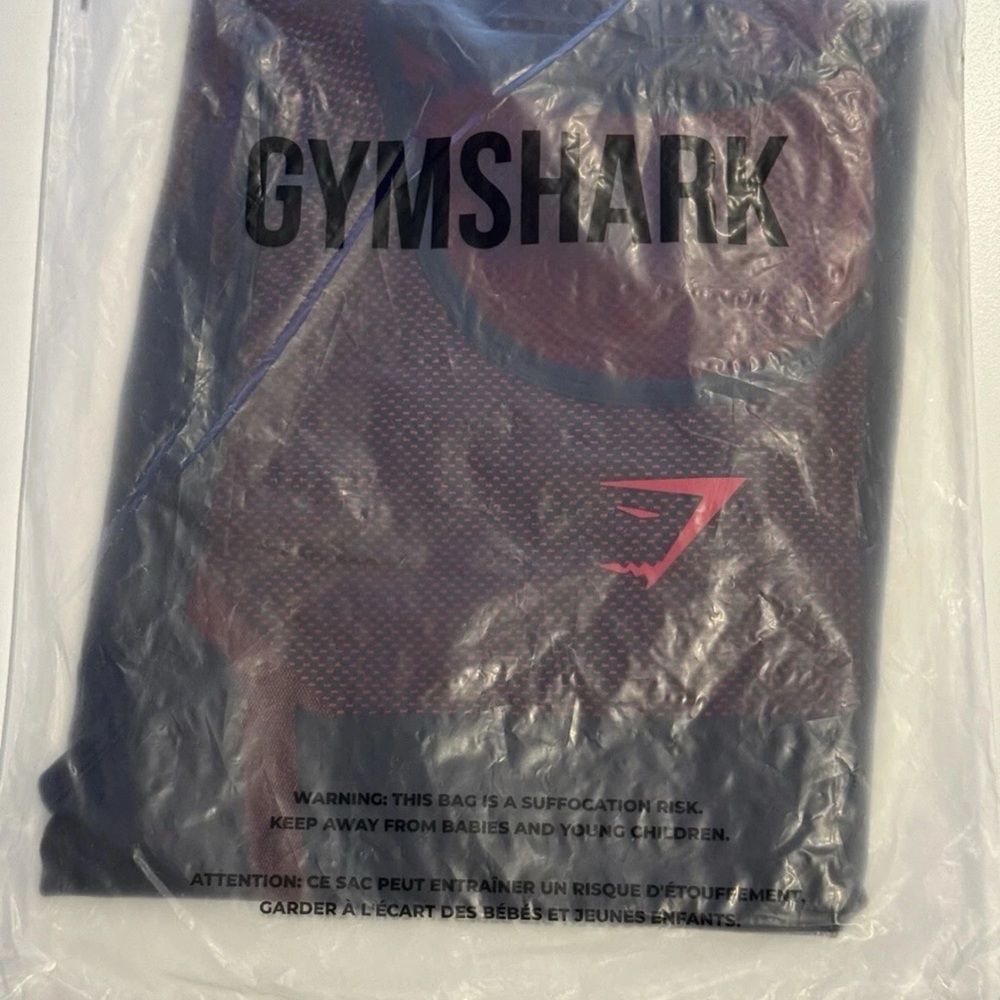 Gymshark Onyx 5.0 Black and Red Seamless Singlet